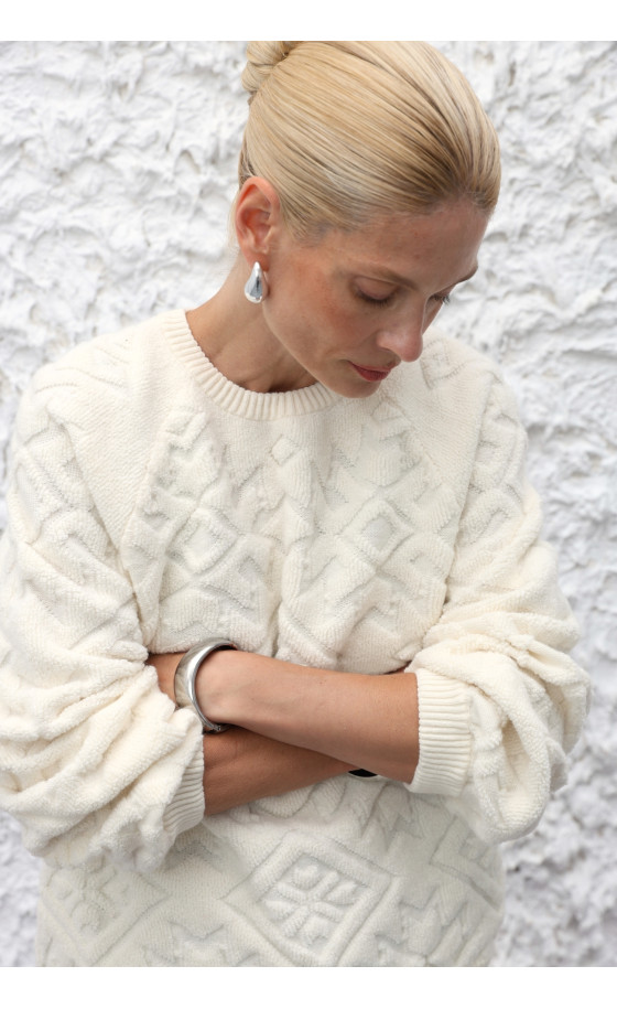 Джемпер L222 молочний