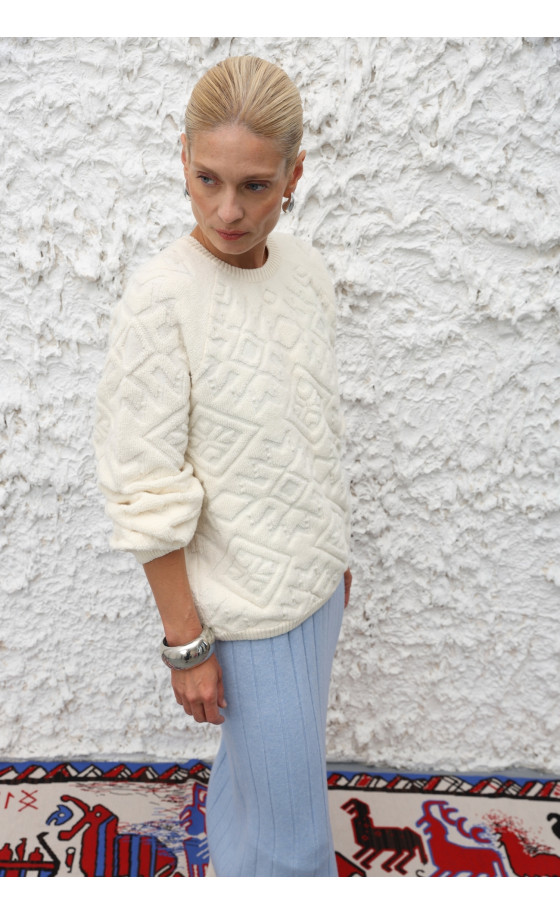 Джемпер L222 молочний