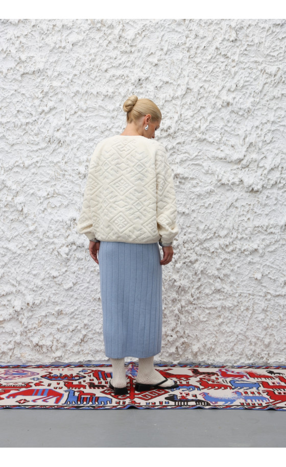 Джемпер L222 молочний