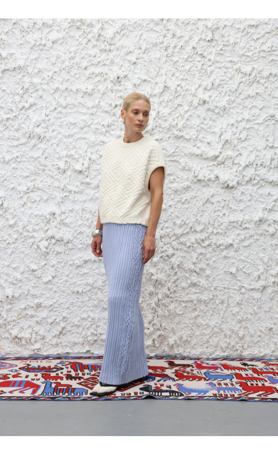 Спідниця L242 світло-блакитна