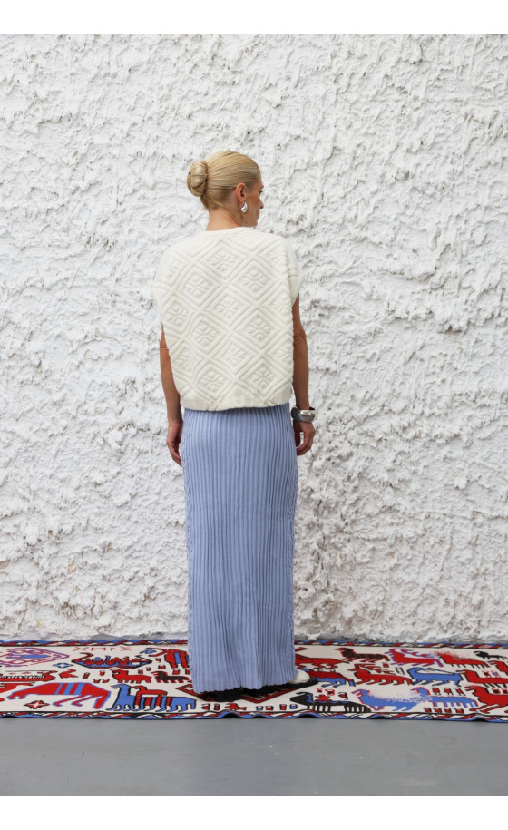 Спідниця L242 світло-блакитна