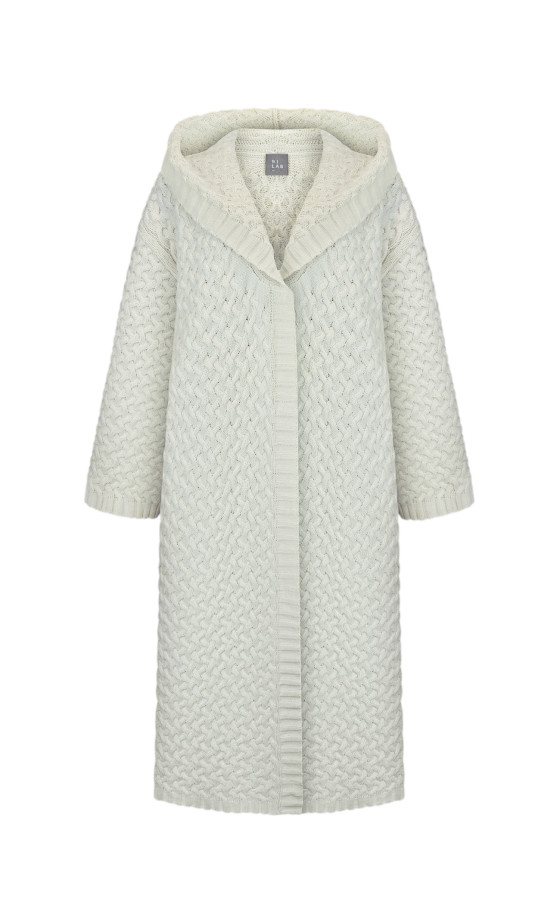 Пальто L226 молочне