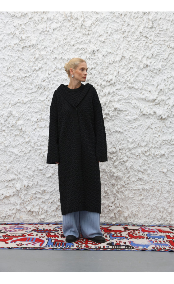 Пальто L226 чорне Пальто L226 чорне