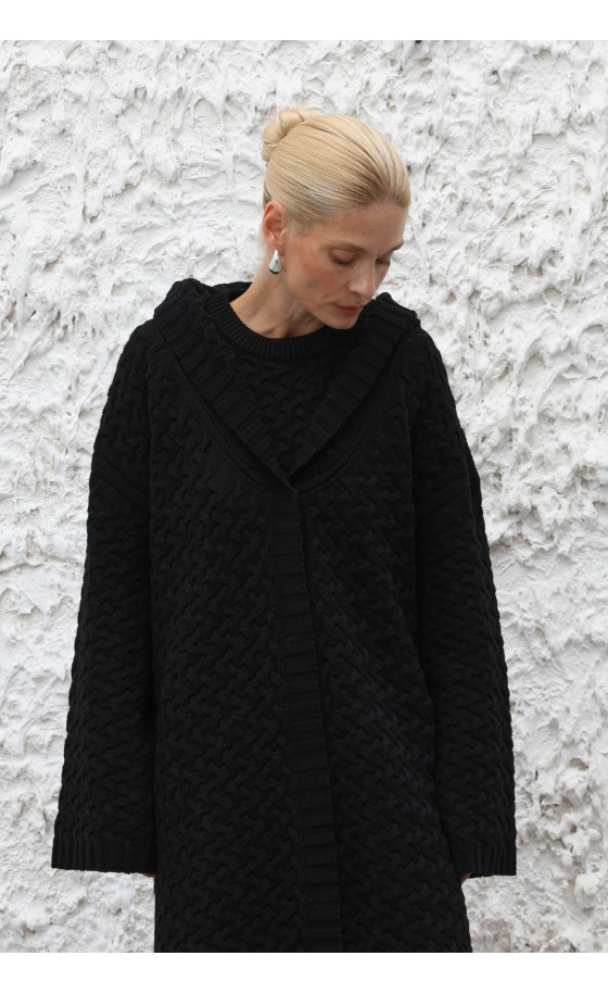 Пальто L226 чорне Пальто L226 чорне