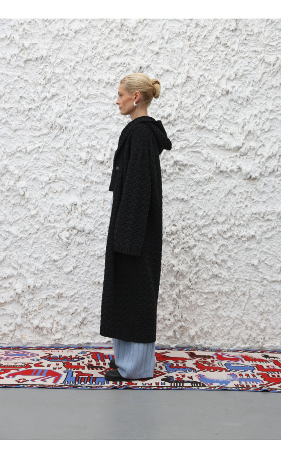 Пальто L226 чорне Пальто L226 чорне