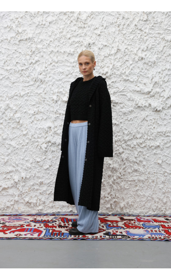 Пальто L226 чорне Пальто L226 чорне