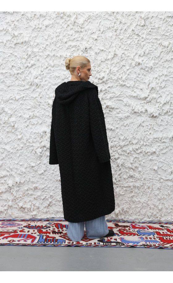 Пальто L226 чорне Пальто L226 чорне