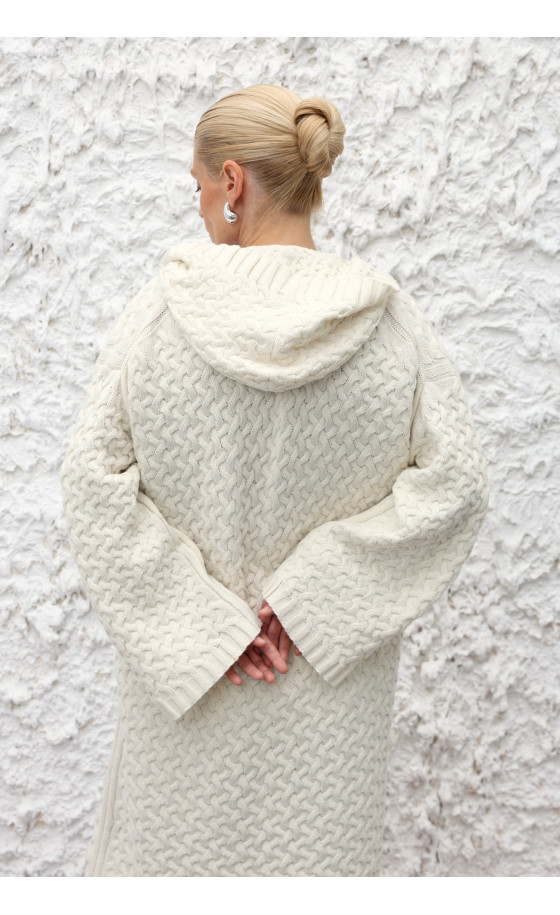 Пальто L226 молочне Пальто L226 молочне