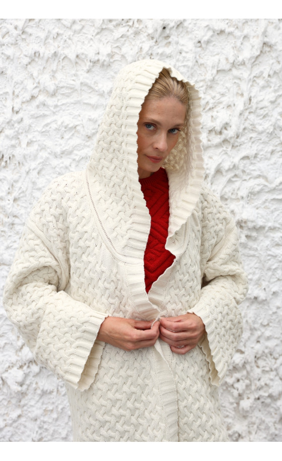 Пальто L226 молочне Пальто L226 молочне