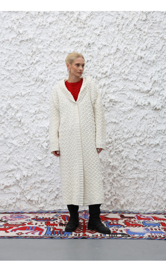 Пальто L226 молочне Пальто L226 молочне