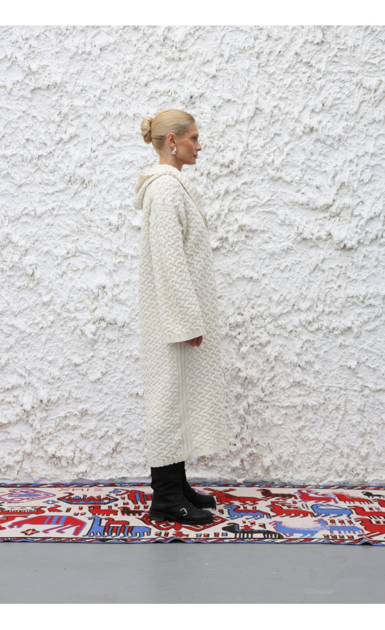 Пальто L226 молочне Пальто L226 молочне