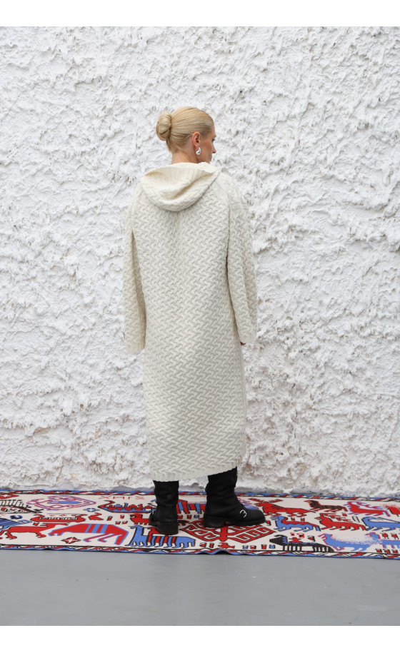 Пальто L226 молочне Пальто L226 молочне