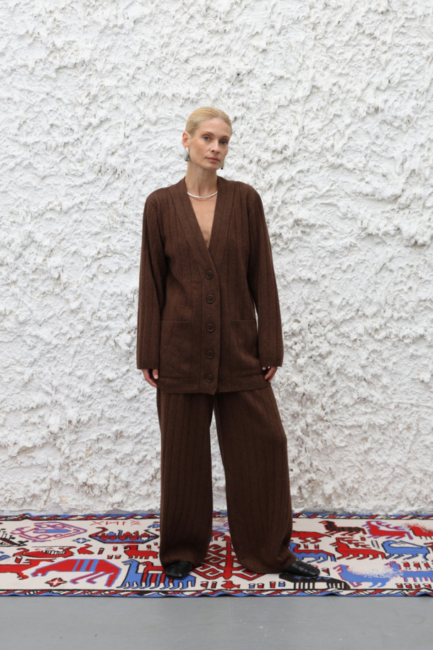 Брюки L229 коричневі