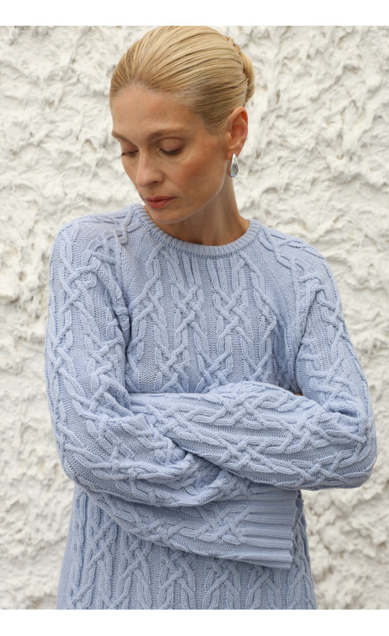 Сукня L243 світло-блакитна