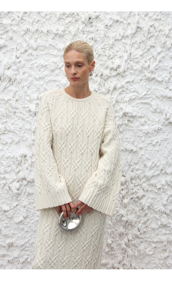 Сукня L243 молочна