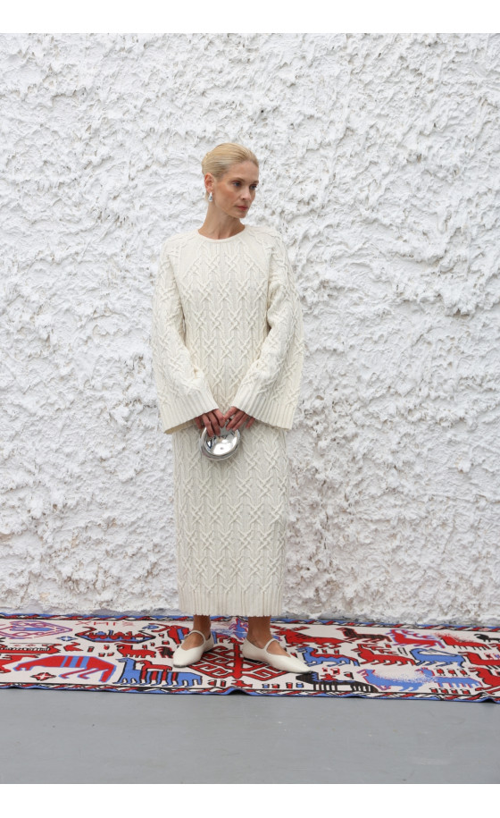 Сукня L243 молочна