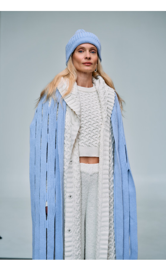 Шарф LA24 світло-блакитний