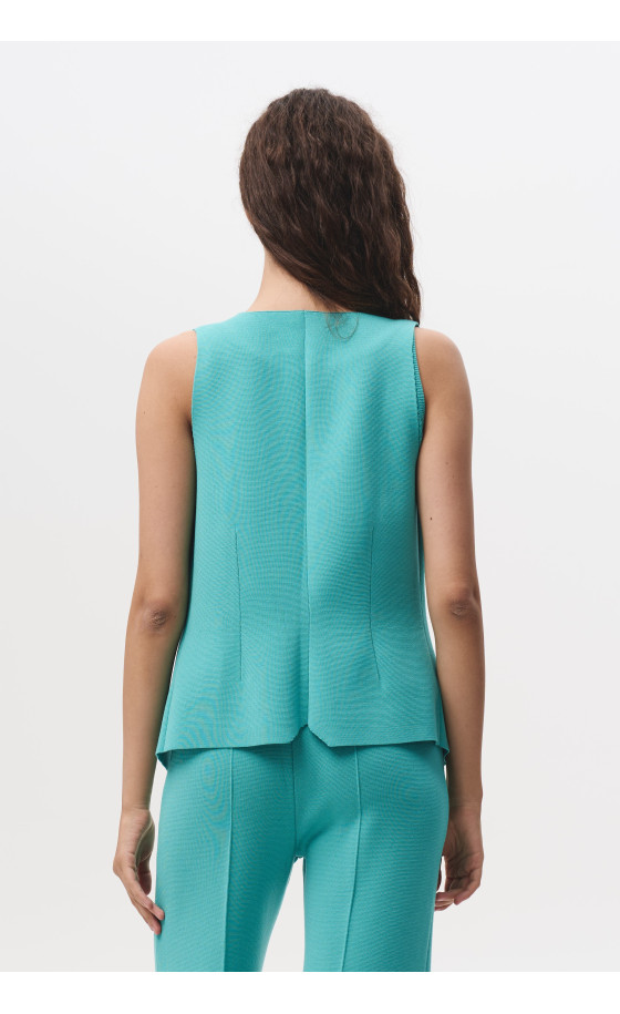 Жилет L206 бірюзовий