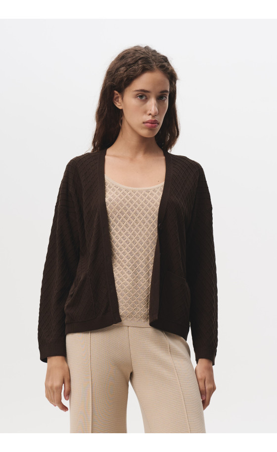 Жакет L212 шоколад