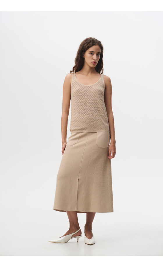Спідниця L220 бежевий