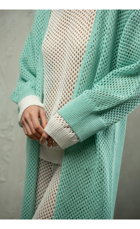 Кардиган L253 ментоловий Кардиган L253 ментоловий