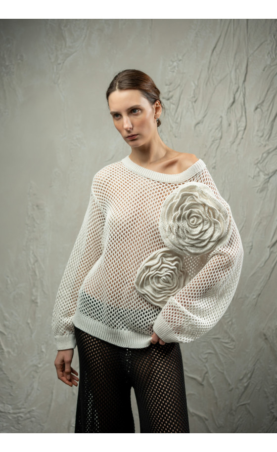 Джемпер L254 молочний Джемпер L254 молочний