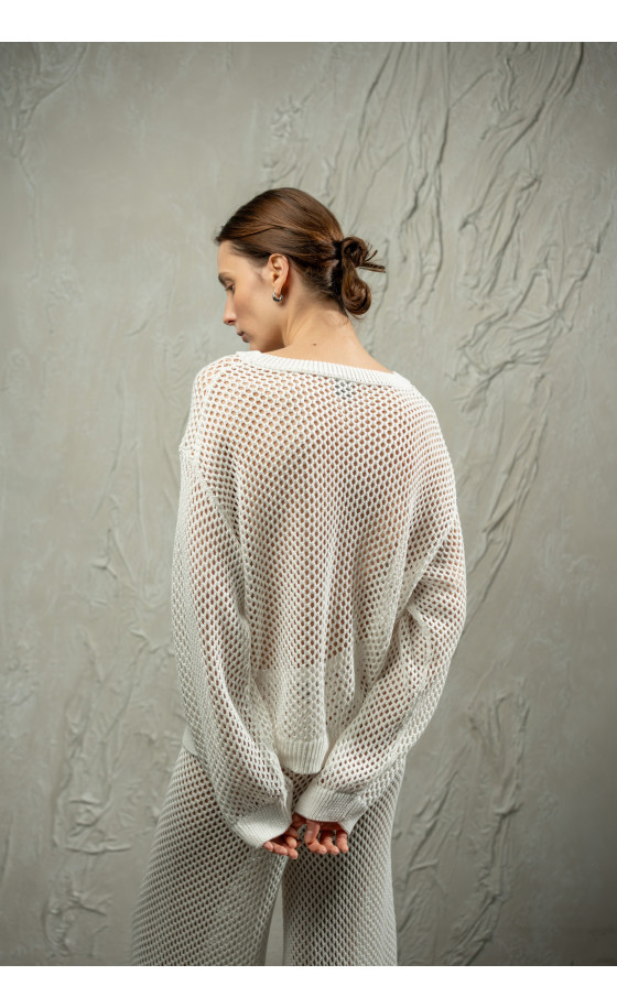 Джемпер L254 молочний Джемпер L254 молочний