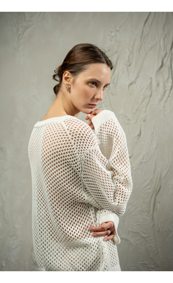 Джемпер L254 молочний Джемпер L254 молочний