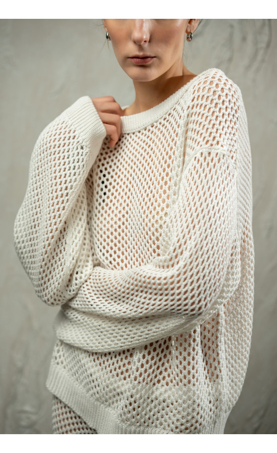 Джемпер L254 молочний Джемпер L254 молочний