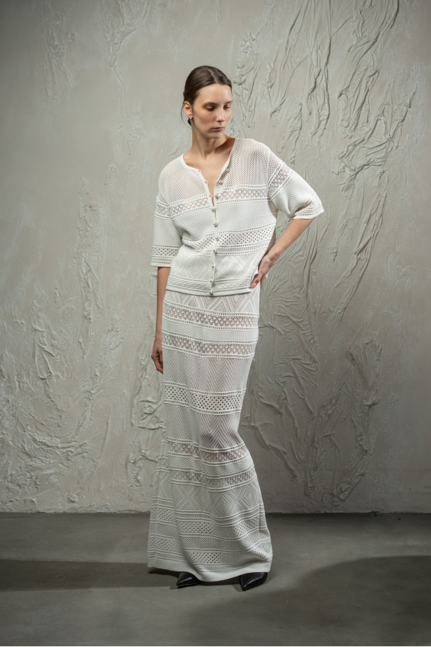 Спідниця L258 молочна