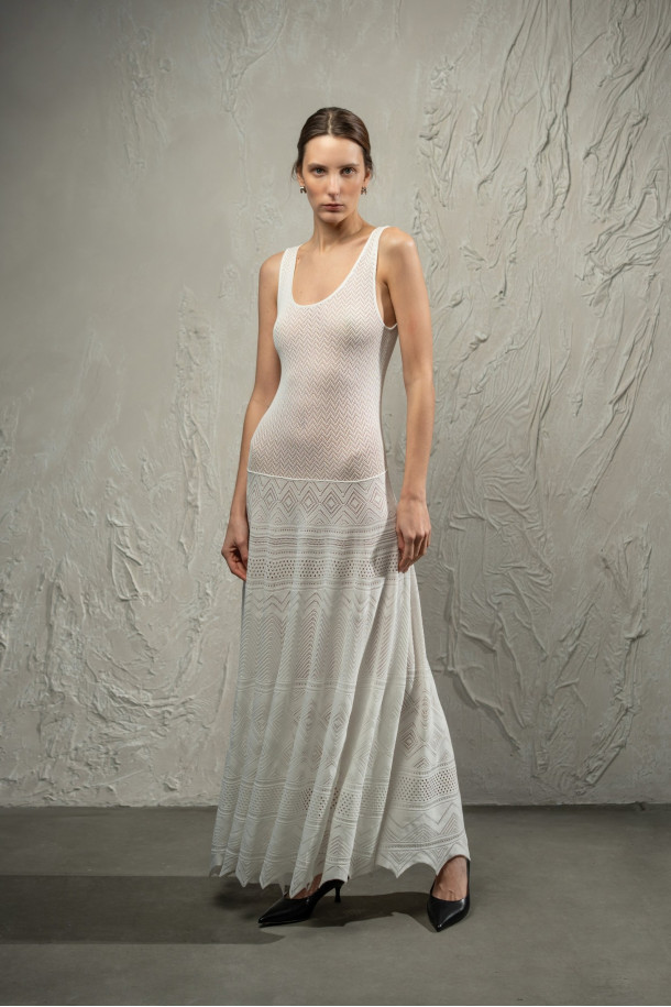 Сукня L259 молочна