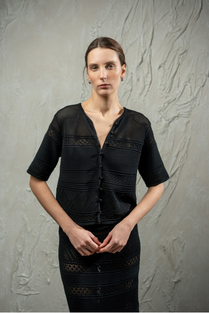 Жакет L261 чорний