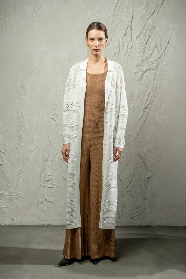 Кардиган L262 молочний