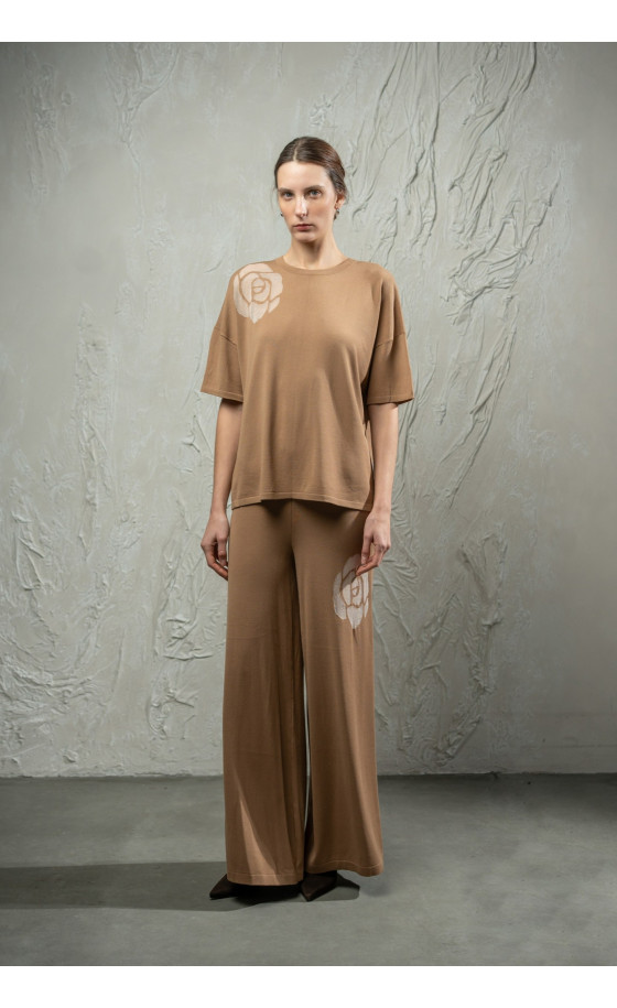 Штани L266 темно-бежеві