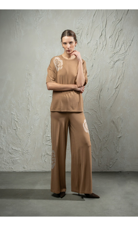 Штани L266 темно-бежеві