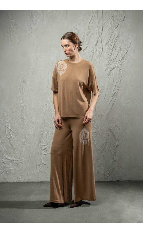 Штани L266 темно-бежеві