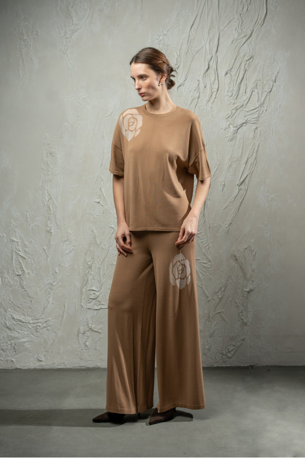 Штани L266 темно-бежеві