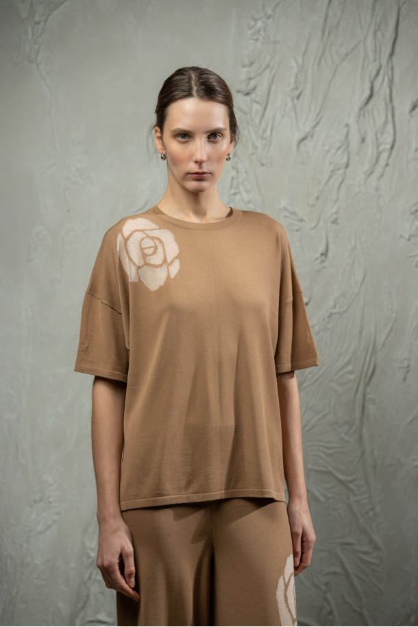 Джемпер L264 темно-бежевий