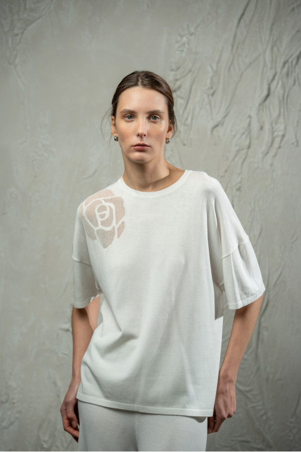 Джемпер L264 молочний