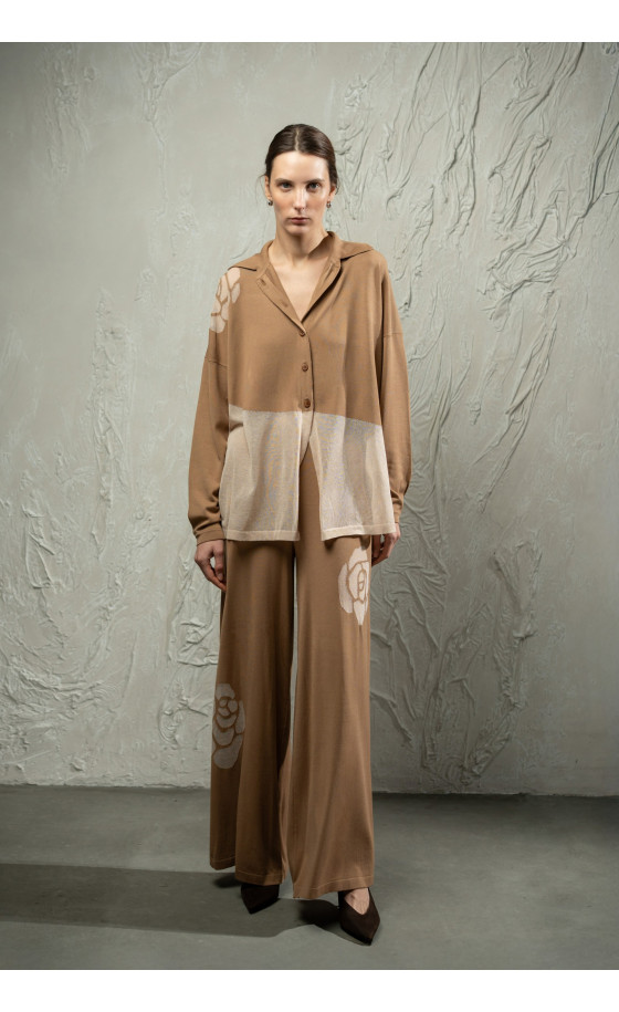 Штани L266 темно-бежеві