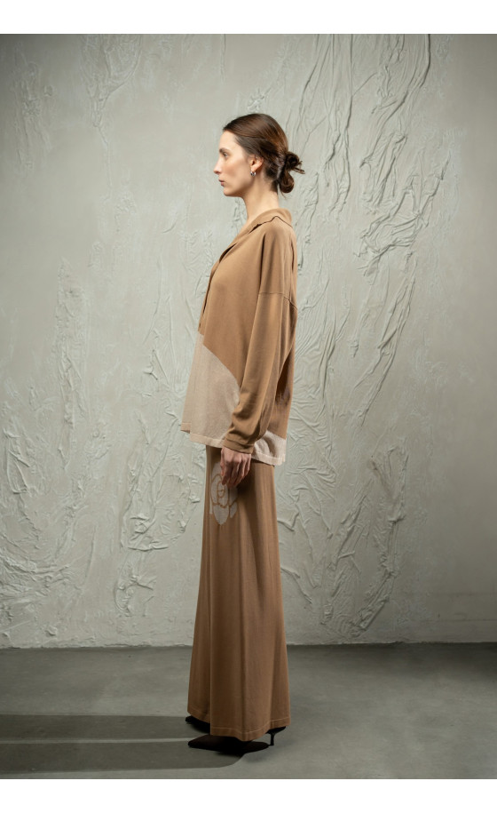 Штани L266 темно-бежеві