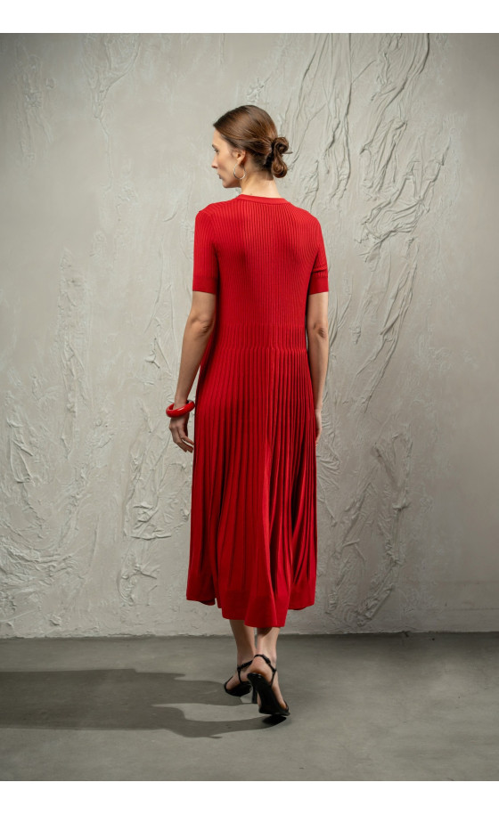 Сукня L268 темно-червона